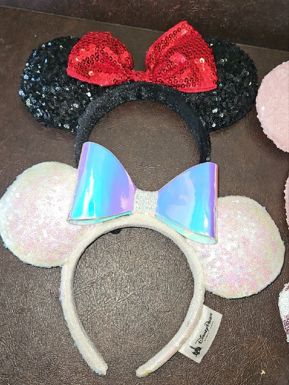 6 Disney Minnie Ears  Headbands - Black, Pink, Red, White, Multi